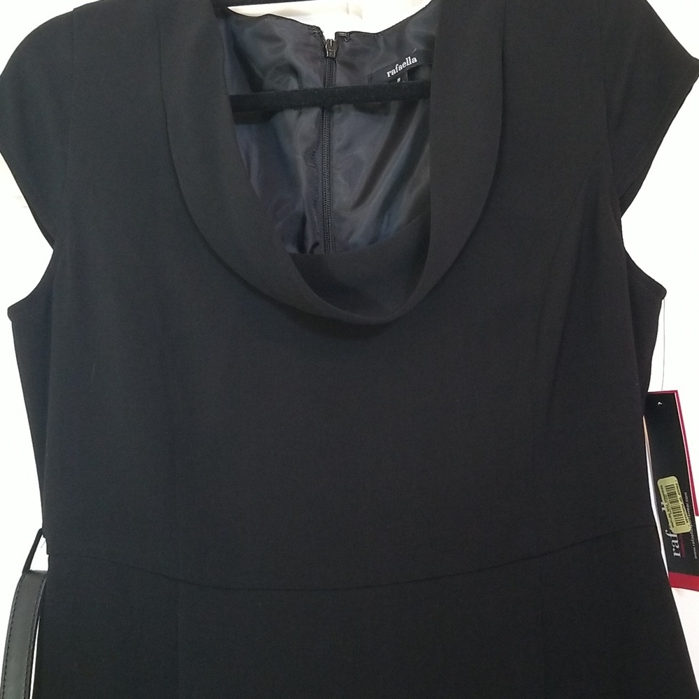 NWT Rafaella Classic Black Midi Dress - Picture 2 of 8